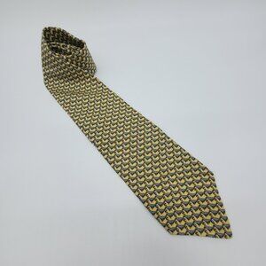 Museum Artifacts Seal Tie Mens Necktie Tie 100% Silk Seals‎ Yellow